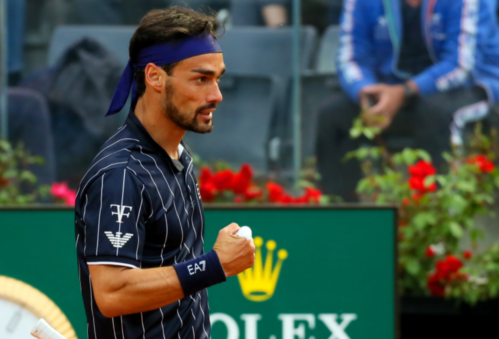 Fabio Fognini - Roma 2022 (Twitter - @InteBNLditalia)