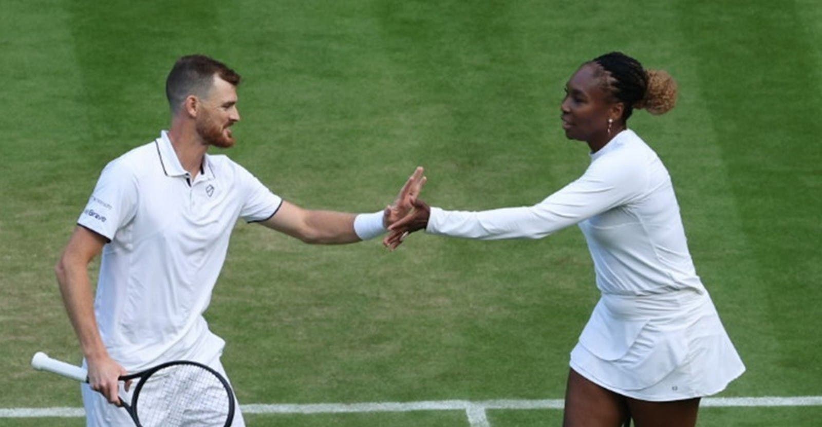 Jamie Murray e Venus Williams - Wimbledon 2022 (Twitter @Wimbledon)