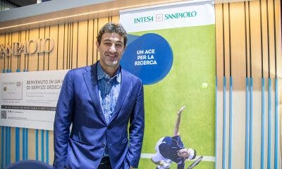 Ciro Ferrara allo stand Intesa Sanpaolo alle ATP Finals