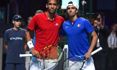 Felix Auger-Aliassime e Lorenzo Musetti - Coppa Davis 2022 (foto Roberto dell'Olivo)