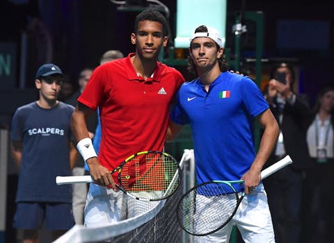 Felix Auger-Aliassime e Lorenzo Musetti - Coppa Davis 2022 (foto Roberto dell'Olivo)