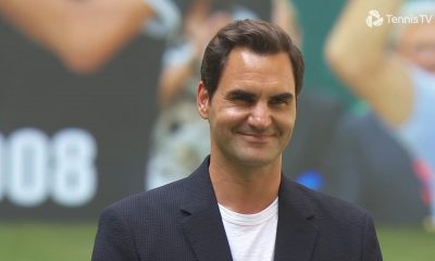 Roger Federer ad Halle (fermoimmagine Tennis TV)
