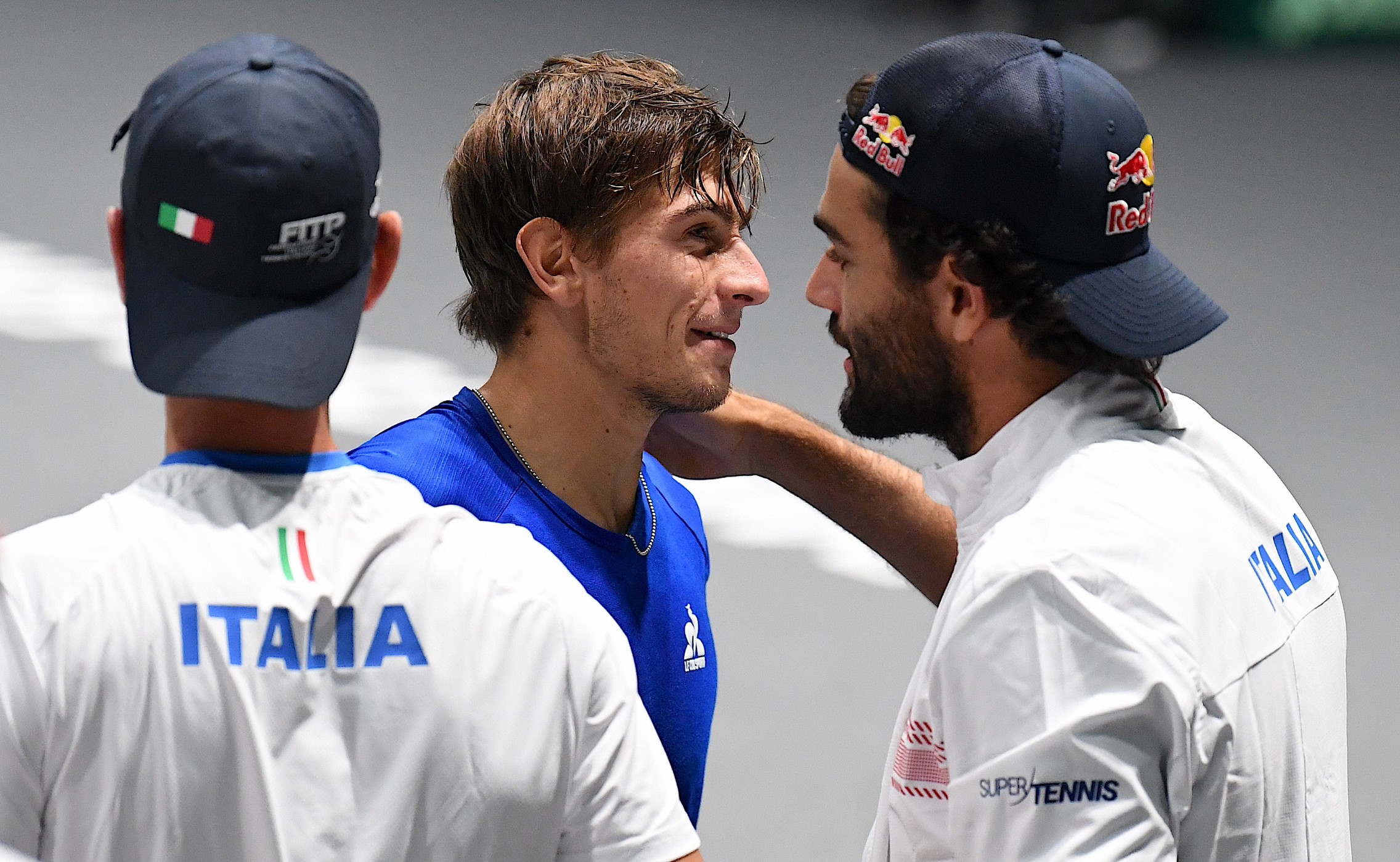 Matteo Arnaldi e Matteo Berrettini (foto Roberto dell'Olivo)