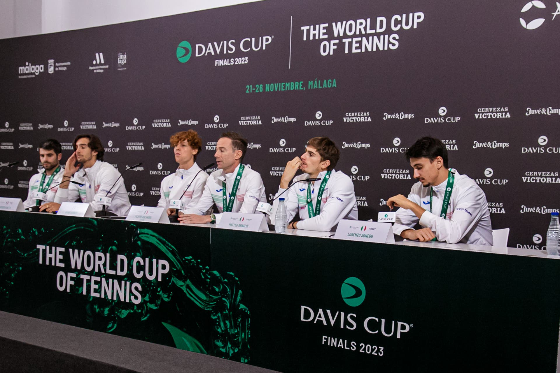 Conferenza stampa Italia - Coppa Davis 2023 (foto Marta Magni)