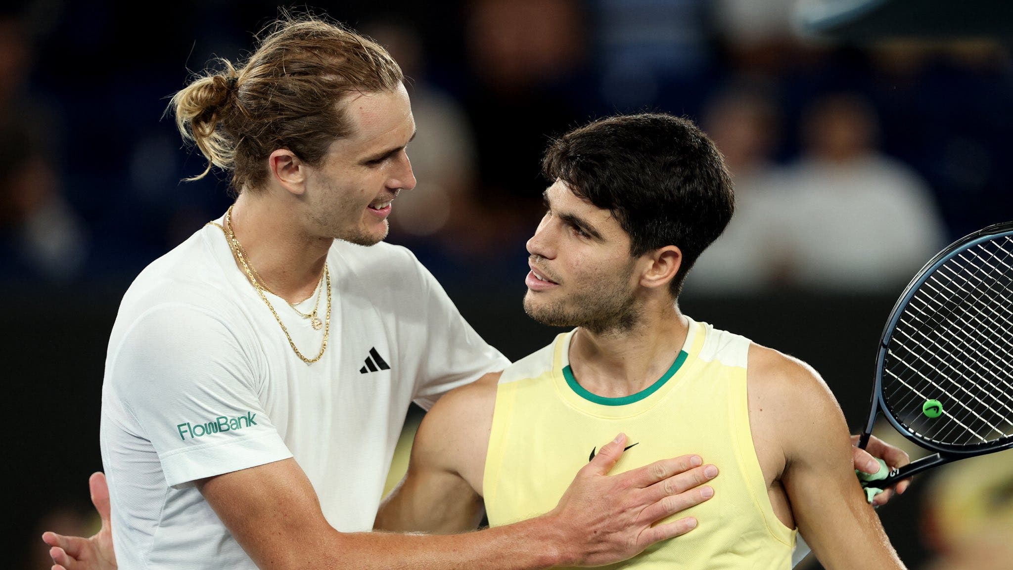Carlos Alcaraz e Alexander Zverev - Australian Open 2024 (X @Australian Open)