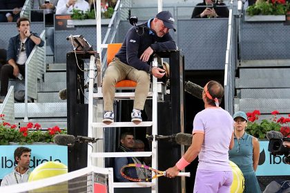 Sulla sedia dell’arbitro a Madrid: Nadal sottolinea la sterilità dei giudici-