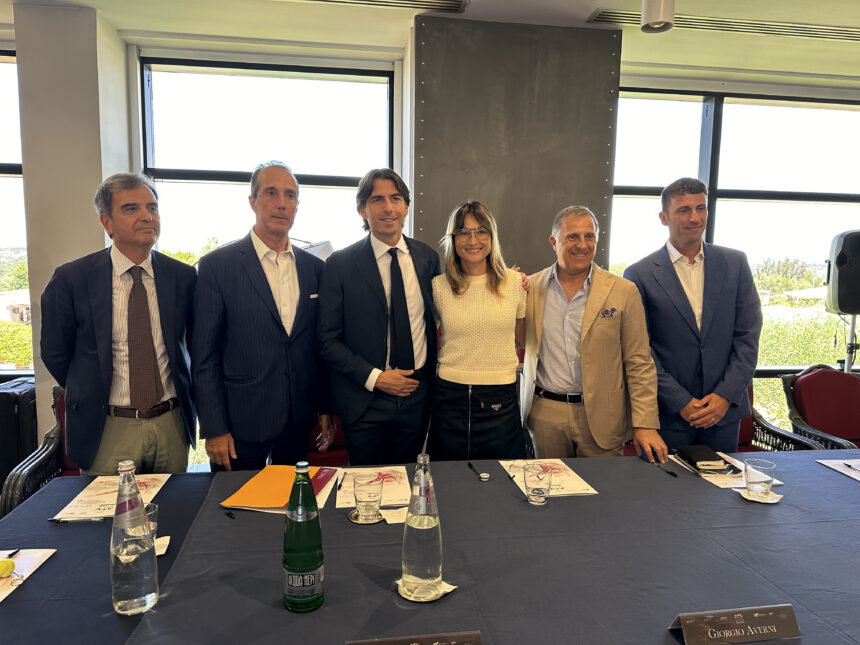 Giorgio Di Palermo, Giorgio Averni, Alessandro Onorato, Tathiana Garbin, Giuseppe Centro e Adriano Albanesi - Foto Sportface