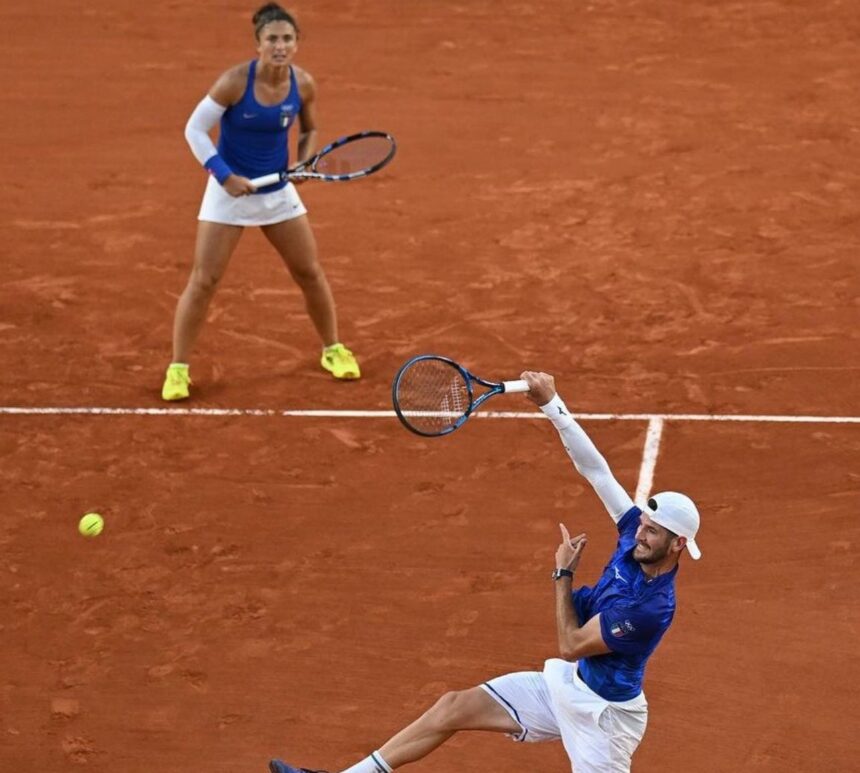 Sara Errani, Andrea Vavassori - Parigi 2024 (instagram @federtennis)