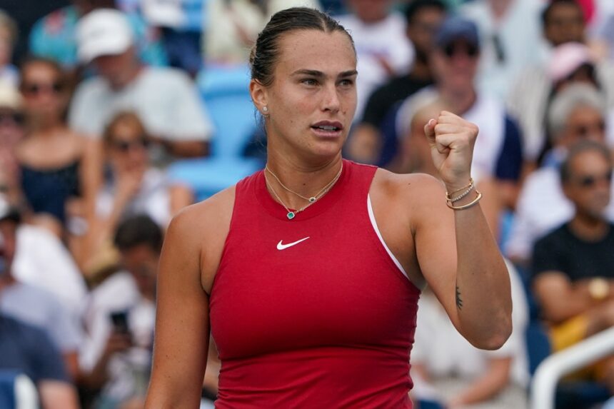 Aryna Sabalenka (Foto X @CincyTennis)