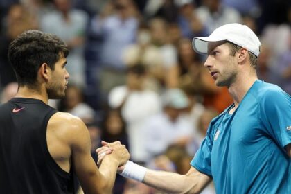 Carlos Alcaraz e Botic Van de Zandschulp (Foto Instagram @usopen)