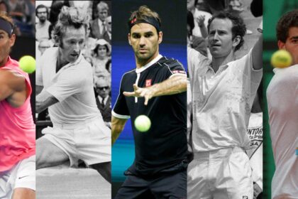 Rafael Nadal, Rod Laver, Roger Federer, John McEnroe and Pete Sampras | AFP and Reuters