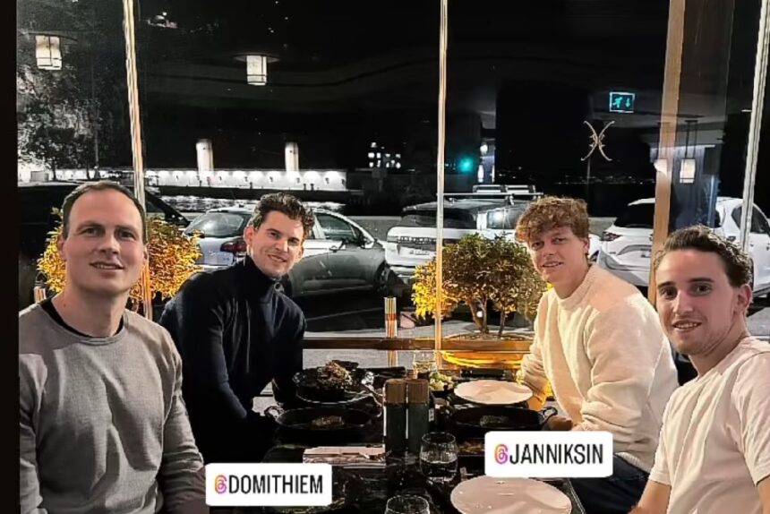 Jannik Sinner e Dominic Thiem (IG: hersreh)