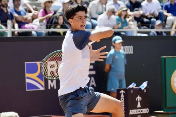 Federico Cinà - Roma 2025 (foto Francesca Micheli, Ubitennis)
