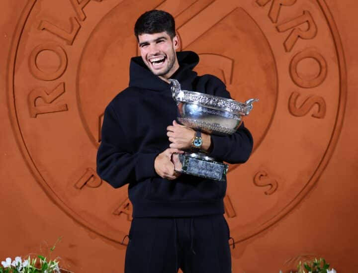 Carlos Alcaraz - Roland Garros 2025 (foto @RolandGarros)