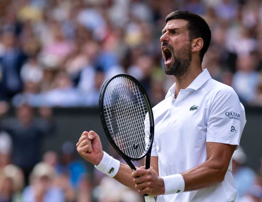 Novak Djokovic - Wimbledon 2025 (X @Wimbledon)