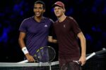 Felix Auger Aliassime (sinistra) e Jannik Sinner (destra) - Parigi 2025 (foto X @RolexPMasters)