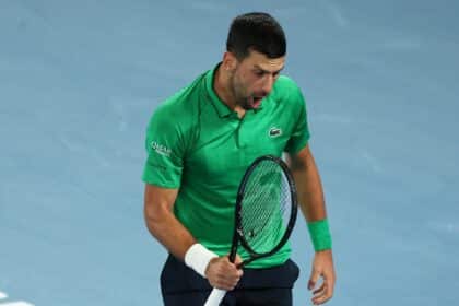 Novak Djokovic – Australian Open 2026 (foto via Twitter @AustralianOpen)