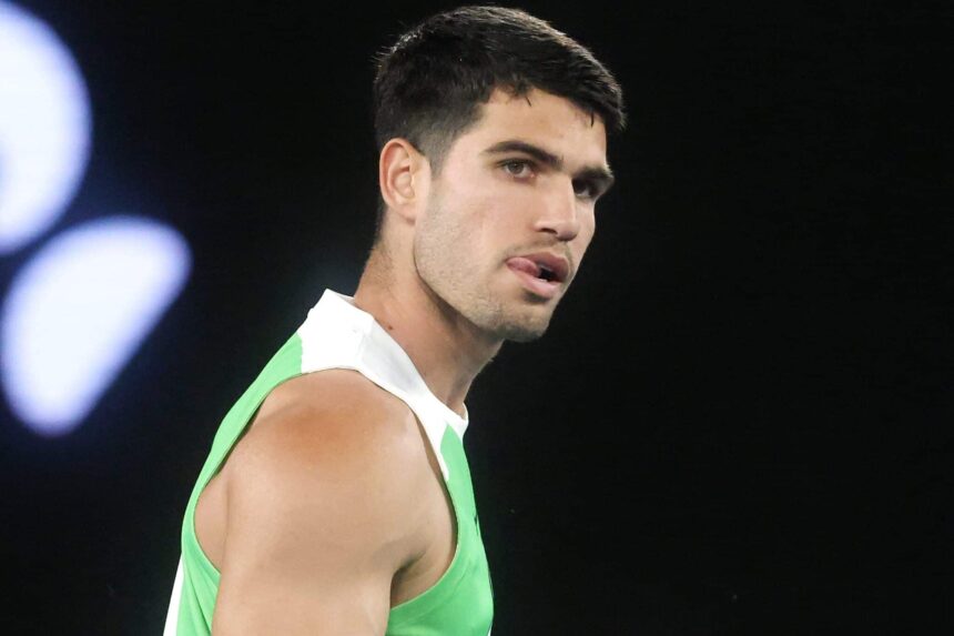 Carlos Alcaraz – Australian Open 2026 (foto via Twitter @AustralianOpen)
