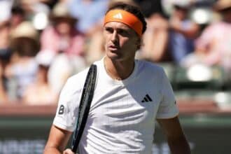 Alexander Zverev - Indian Wells 2026 (foto X @bnpparibasopen)