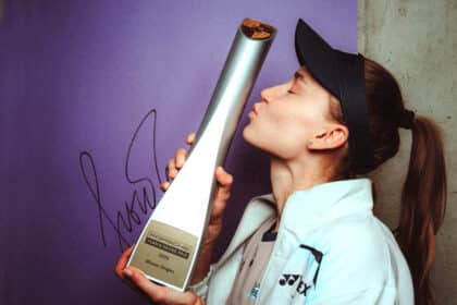 Elena Rybakina - Stoccarda 2026 (Foto X @Porsche Tennis)