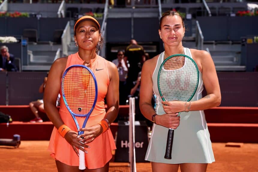 Naomi Osaka e Aryna Sabalenka - WTA Madrid 2026 (@ X MutuaMadridOpen)