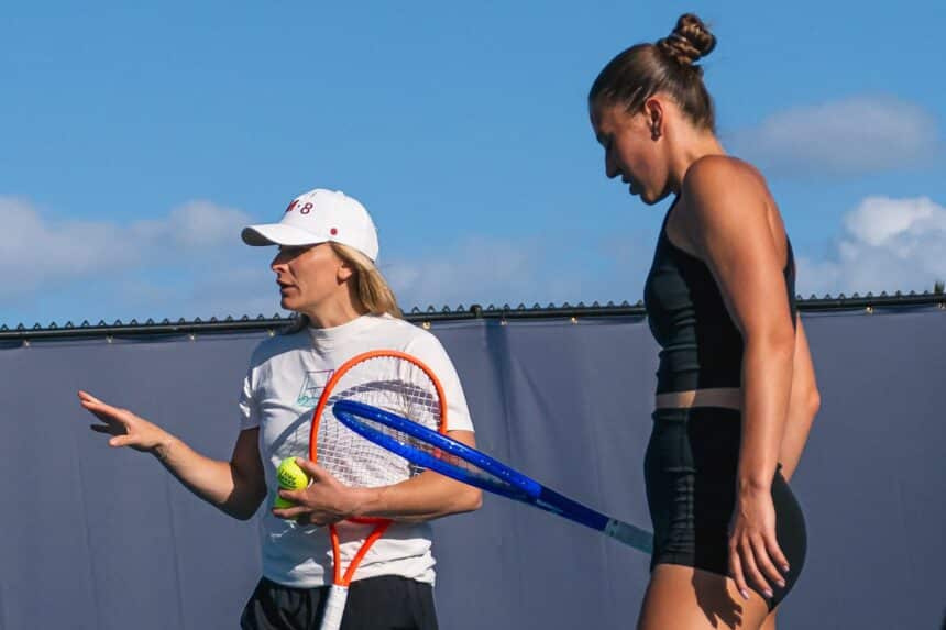 Sandra Zaniewska e Marta Kostyuk (@ Owen Reynoldson)