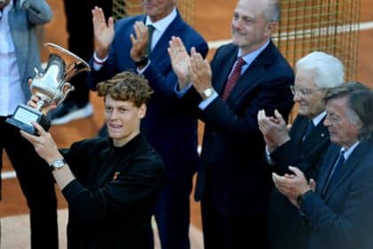 Jannik Sinner, Adriano Panatta e Sergio Mattarella (@ X InternazionaliBNLdItalia)