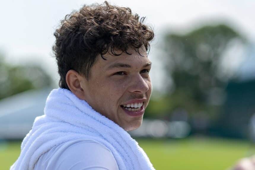 Ben Shelton – Wimbledon 2026 (foto via Twitter @Wimbledon)