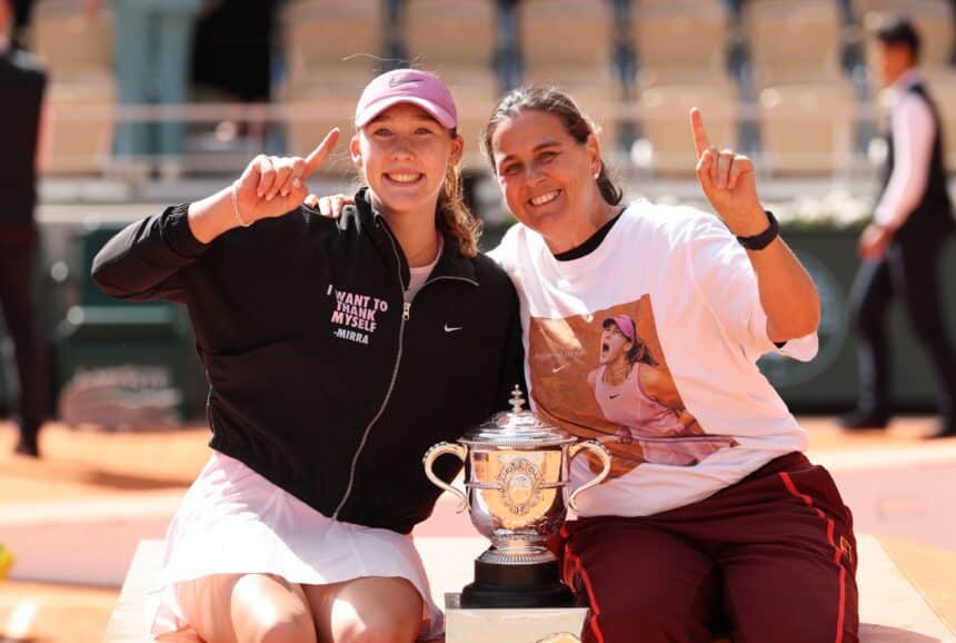 Mirra Andreeva, Conchita Martinez - Roland Garros 2026 (x @wta)