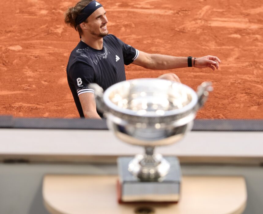 Alexander Zverev - Roland Garros 2026 (foto X @rolandgarros)