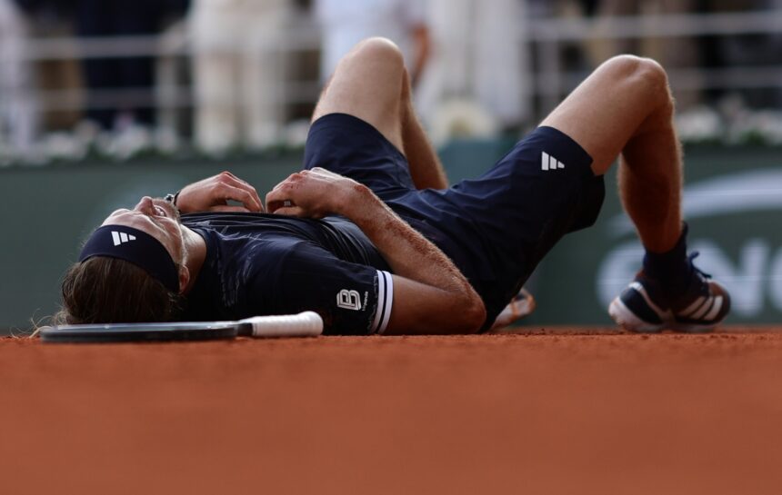 Alexander Zverev - Roland Garros 2026 (foto X @rolandgarros)
