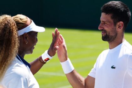 Serena Williams Novak Djokovic - Wimbledon 2026 (x @Wimbledon)