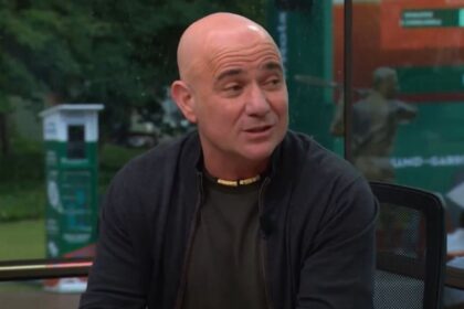 Agassi negli studi di TNT Sports
