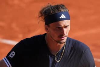 Alexander Zverev - Roland Garros 2026 (foto X @rolandgarros)