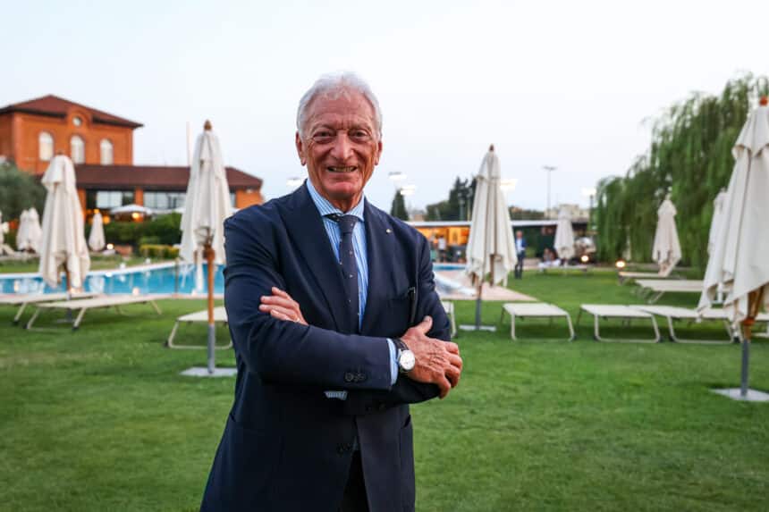 Il presidente del CONI Luciano Buonfiglio al Circolo Antico Tiro a Volo