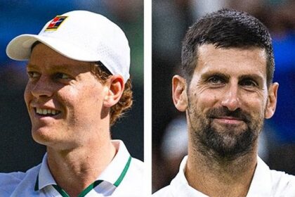 Jannik Sinner, Novak Djokovic (x @Wimbledon)
