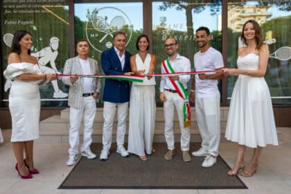 Fabio Fognini e Flavia Pennetta al MarePineta di Milano Marittima (@ Ubitennis)