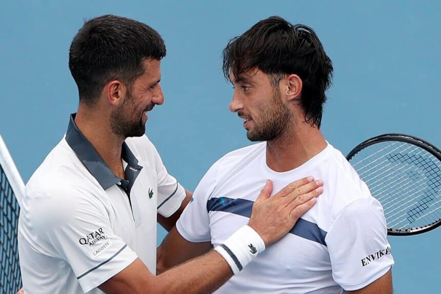Novak Djokovic e Thiago Agustin Tirante - Cincinnati 2026 (foto X @ATPTour_ES)